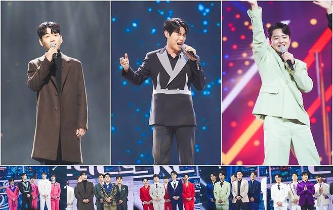 ‘불타는 트롯맨’ 황영웅, 손태진, 박민수가 필살기 무대를 총출동한다.사진=크레아스튜디오 제공