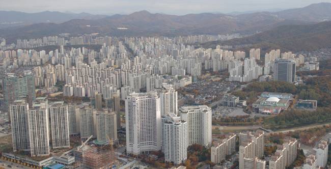 분당신도시 전경. 뉴시스