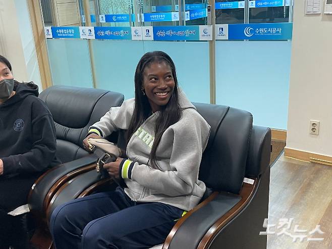 현대건설의 새 외국인 선수 몬타뇨. 수원=김조휘 기자