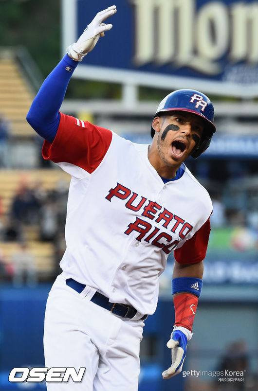 [사진] 2017년 WBC 때 카를로스 코레아 ⓒGettyimages(무단전재 및 재배포 금지)