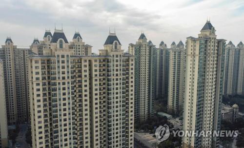 중국 부동산 개발업체 헝다의 장쑤성아파트 건설 현장 [AFP 연합뉴스 자료사진]