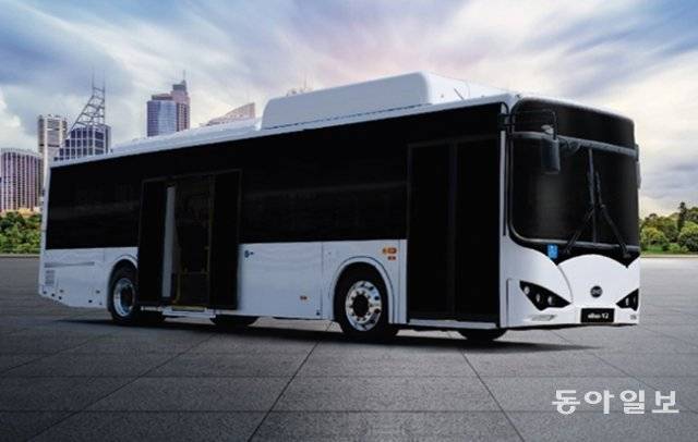 비야디의 전기버스 eBUS-12. GS글로벌 제공