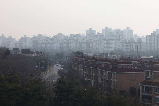 7일 경기도 고양시 일산 신도시 일대의 모습. [연합]