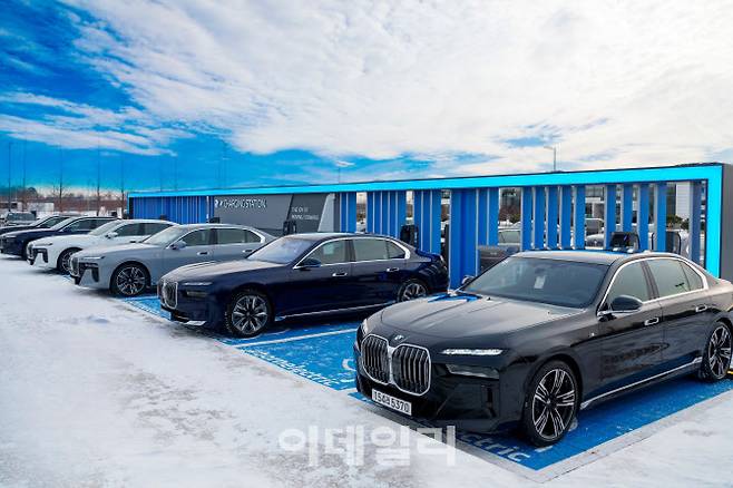 인천 영종도 BMW 드라이빙 센터에 구축한 BMW 차징 스테이션.(사진=BMW그룹 코리아)
