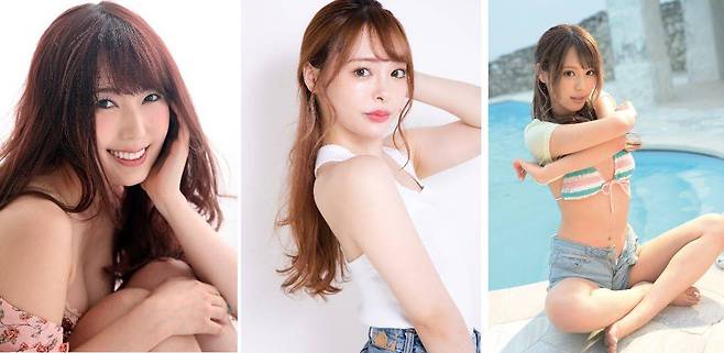 하타노 유이(좌), 오구라 유나(중), 모노노기 카나(우)