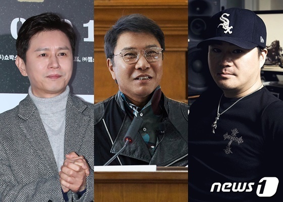 (왼쪽부터) 김민종, 이수만 전 SM 총괄 프로듀서, 유영진 프로듀서 / 사진=뉴스1 DB, SM 제공 ⓒ 뉴스1