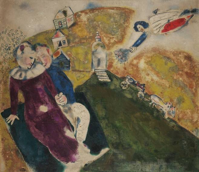 마르크 샤갈, In the countryside, 1925 [google arts & culture]