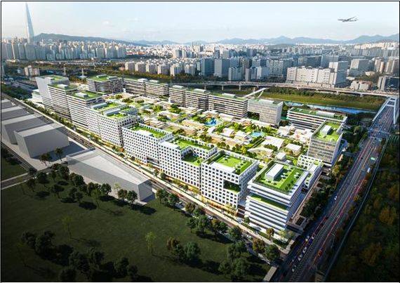 수서차량기지 개발구상(안) 조감도. 서울시 제공
