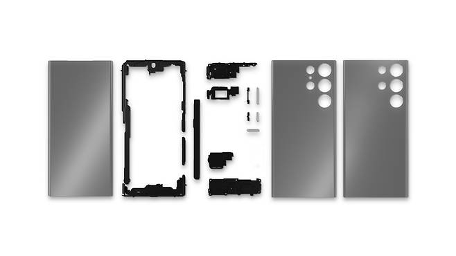 Recycled parts used in Samsung’s latest Galaxy S23 smartphones (Samsung Electronics)