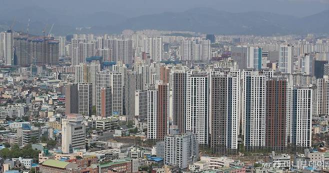 대구 아파트, 공사현장 전경