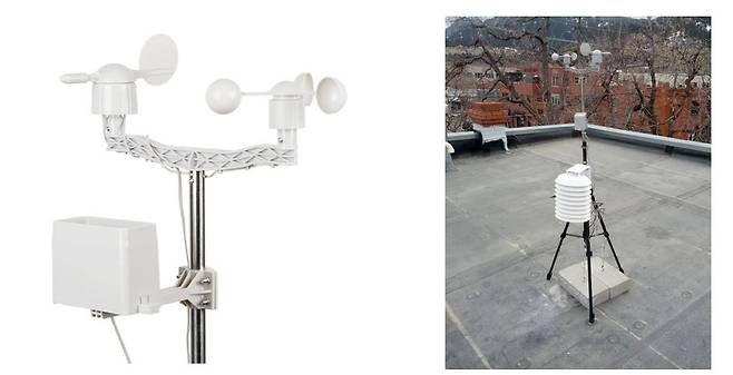 웨더스테이션 장착 모습 (출처=스파크펀 홈페이지)