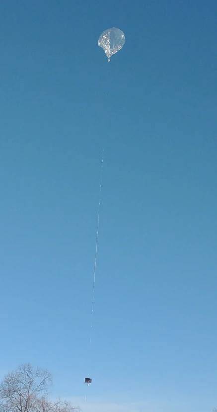 NIBBB가 날리는 풍선 형태. 사진은 2021년 날린 또 다른 풍선 KD9ORR이다./NIBBB 블로그