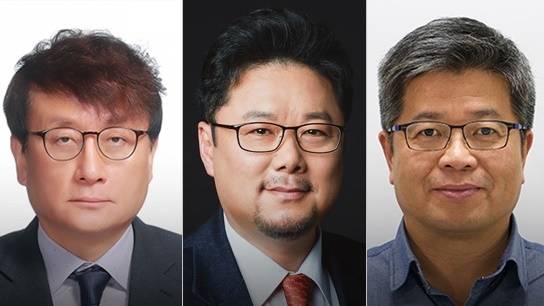 ▲왼쪽부터 안형준, 박성제, 허태정 MBC사장 후보. ⓒ방송문화진흥회