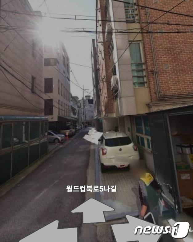 네이버 부동산에서 연결되는 매물 위치 거리뷰 구현 화면.