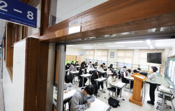 한 고등학교 교실의 모습. /사진=연합뉴스