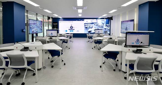 [나주=뉴시스] 이영주 기자 = 15일 오후 전남 나주 한국에너지공과대학교 한 강의실의 모습. 2023.02.17. leeyj2578@newsis.com