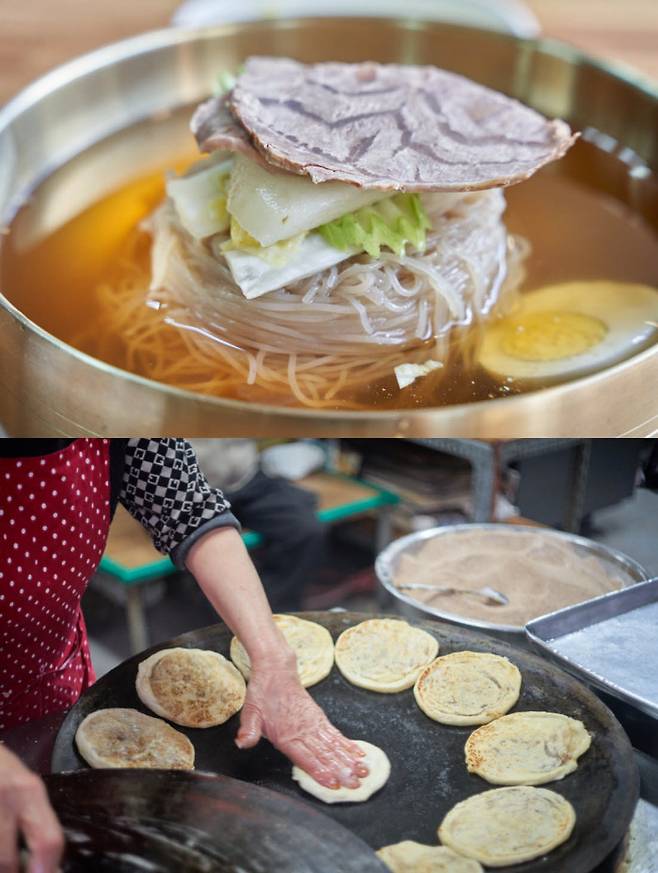 칠보각 냉면(위 사진), 동부시장 호떡