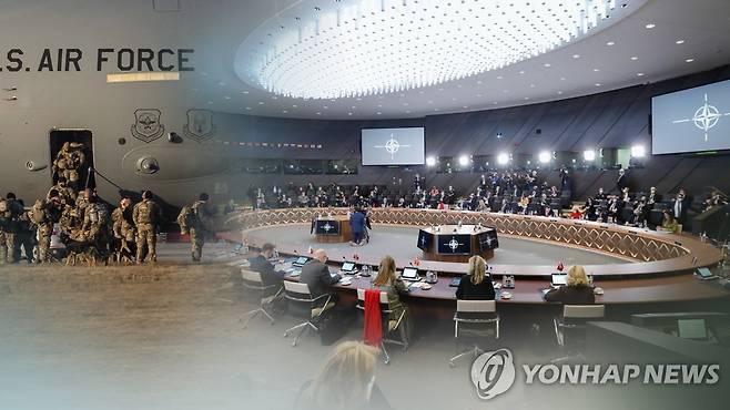 나토 회원국 회의 (CG) [연합뉴스TV 제공]