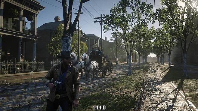 레드 데드 리뎀션 2는 내장 벤치마크 결과의 평균 및 최소 프레임 값을 확인했다. 출처=IT동아