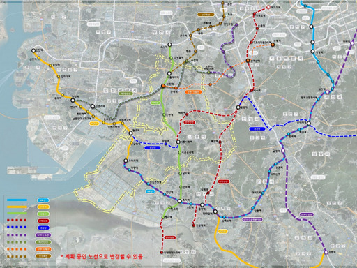 더 이상 철도교통의 변방이 아니다. 사통팔달 철도교통 중심지 시흥시 전체 노선도. 시흥시 제공.