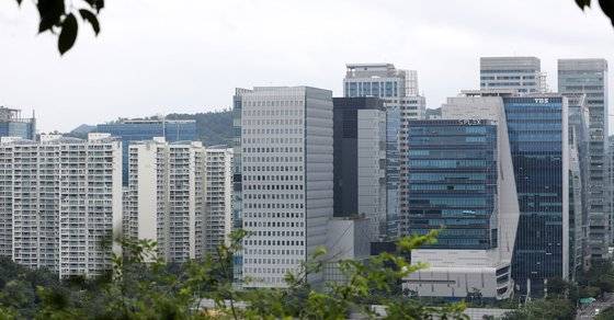 서울 마포구 공공 임대 기관 에스플렉스를 비롯한 상암동 오피스텔이 위치한 모습. 뉴스1