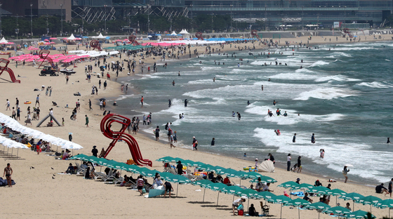 Busan’s famed Haeundae Beach [YONHAP]