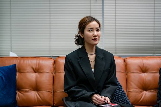 뉴욕문화원에서 연합뉴스 등 특파원들과 인터뷰하는 소프라노 박혜상 [뉴욕문화원 제공]