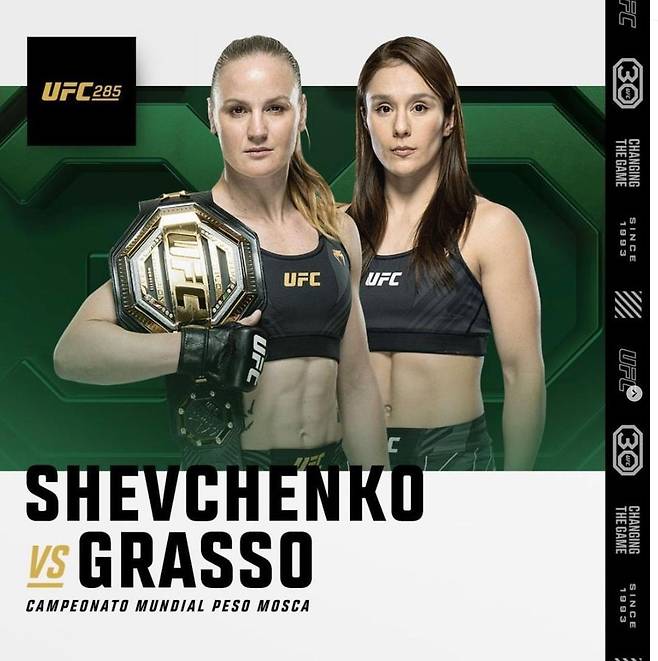 셰우첸코 vs 그라소 여자 플라이급 타이틀전 [UFC 제공. 재판매 및 DB 금지]
