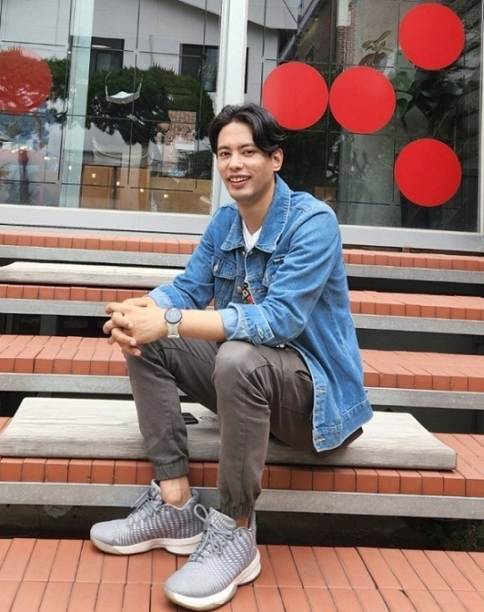 Sujan Shakya poses for a photograph in Seoul during an interview with The Korea Herald in June last year. (Choi Jae-hee / The Korea Herald)