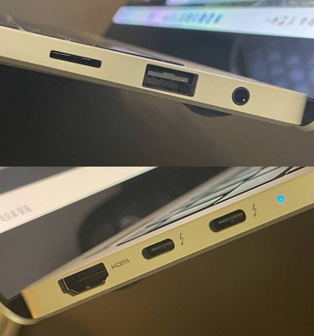 갤럭시북3 프로 양측면 구성 /사진=백유진 기자 byj@