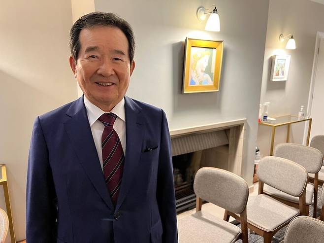 영국 케임브리지대 방문한 정세균 전 총리 [촬영 최윤정]