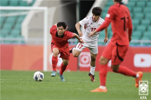 강상윤의 분투 [대한축구협회 제공. 재판매 및 DB 금지]