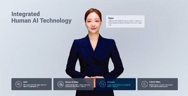마인즈랩이 만든 가상인간 ‘휴먼AI’. [마인즈랩 제공]