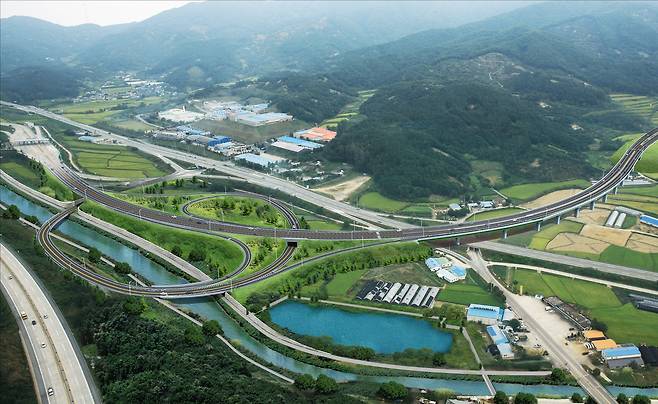 행복도시~정안IC 연결도로(행복청 제공)