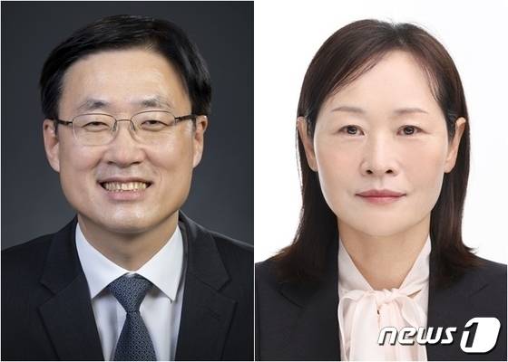김형두 서울고법 부장판사(왼쪽)와 정정미 대전고법 고법판사(대법원 제공)