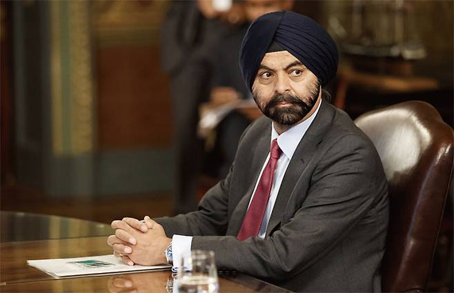 아제이 방가 세계은행 차기 총재인도 세인트스티븐스칼리지 경제학, 인도경영대(IIMA) MBA, 전 네슬레 영업·마케팅 분야 근무, 전 펩시 근무, 전 시티그룹 아시아·태평양 사업 부문 대표, 전 마스터카드 CEO 사진 블룸버그