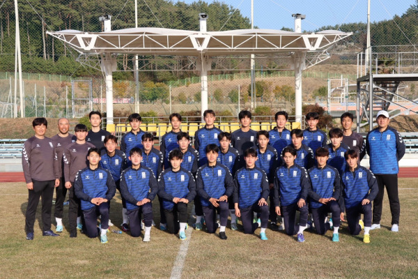 한국 대학축구 선발팀. [사진 한국대학축구연맹]