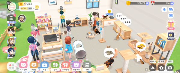 - 펫 용품점인데 하는 일은 고양님 시중들기 밖에 없다