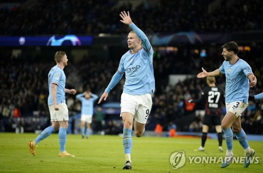 6-0을 만드는 엘링 홀란 [AP=연합뉴스]