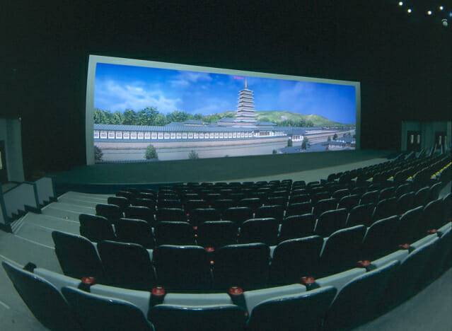 2000년 경주세계문화엑스포 VR영상관 내 신라왕경 황룡사 모습.