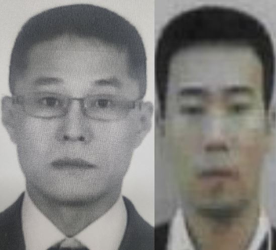 2001년 대전 경찰관 총기 탈취 및 은행 권총 강도살인 피의자들. 왼쪽부터 이승만, 이정학. 연합뉴스.