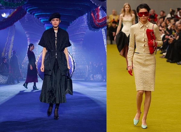(왼쪽) Dior F/W 23 Show, (오른쪽) Gucci F/W 23 Show 제공