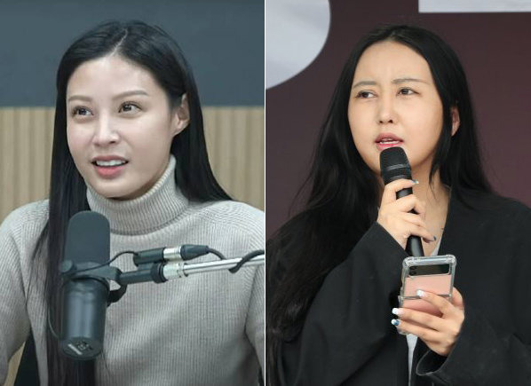 조민 씨(왼쪽)·정유라 씨. ‘김어준의 겸손은 힘들다 뉴스공장’·뉴스1