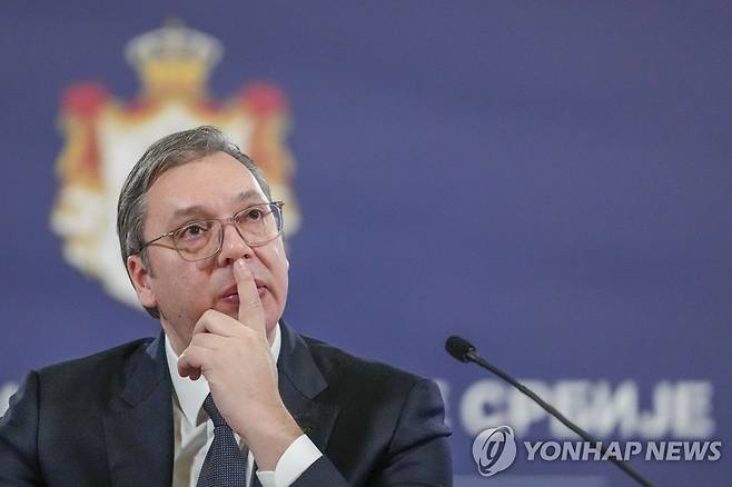 알렉산다르 부치치 세르비아 대통령 [AP=연합뉴스 자료사진. 재판매 및 DB 금지]