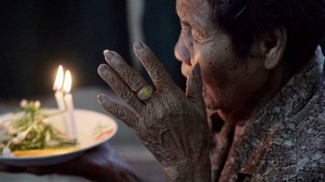 타이키 삭피싯, ＜스피릿 레벨＞, 2023 (영상 스틸). 영상 및 사운드 설치. 제14회 광주비엔날레 커미션. 양현재단 및 SAC갤러리 후원. 영상 스틸. 작가 제공.