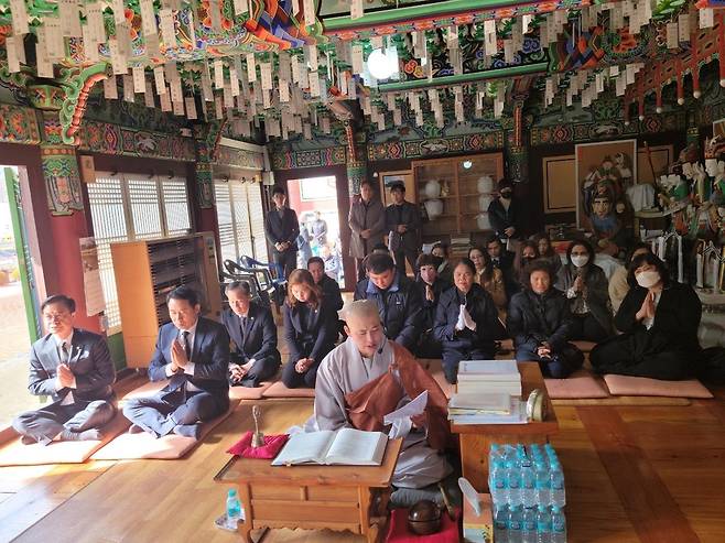 봉선사서 태국인 노동자 넋 위로 천도재 열려 [포천시지역사회보상협의회 제공. 재판매 및 DB 금지]