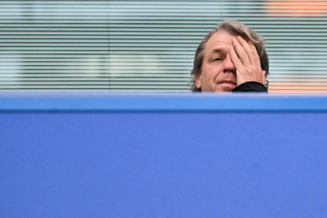 좌절하는 토드 보엘리 첼시 구단주.AFP연합뉴스