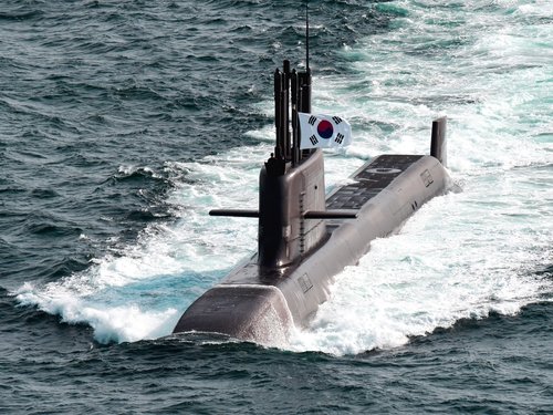 대우조선해양이 우리나라 기술로 독자 설계·건조한 해군의 첫 번째 3000t급 잠수함인 도산안창호함(KSS-Ⅲ). 해군 제공