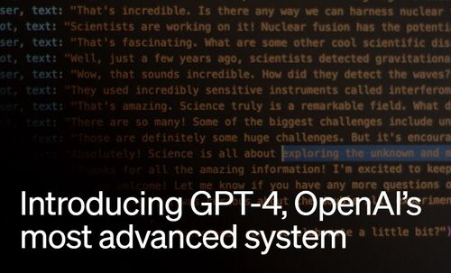 GPT-4[오픈AI 홈페이지 캡처. 재판매