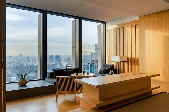 아만 도쿄의 객실 내부 / 사진=아만